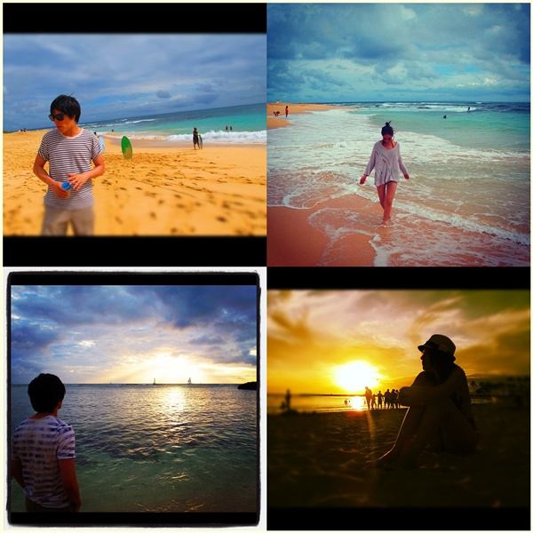 ภาพหวานๆ ของพลอย และต้าร์ เที่ยวฮาวาย