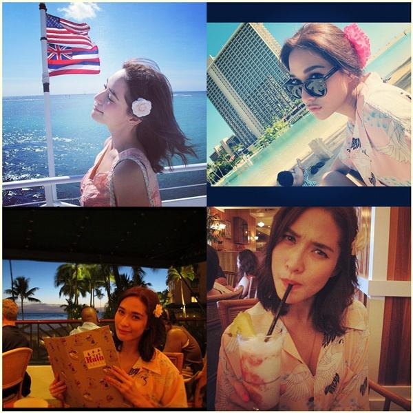 ภาพหวานๆ ของพลอย และต้าร์ เที่ยวฮาวาย