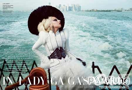 เลดี้ กาก้า แฟชั่น Lady Gaga For Elle Magazine (January 2012)  ภาพแฟชั่น จาก นิตยสาร ELLE