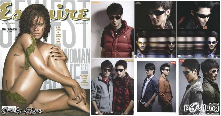 บอย-ปกรณ์ & หมาก-ปริญ @ ESQUIRE vol.17 no.11 November 2011