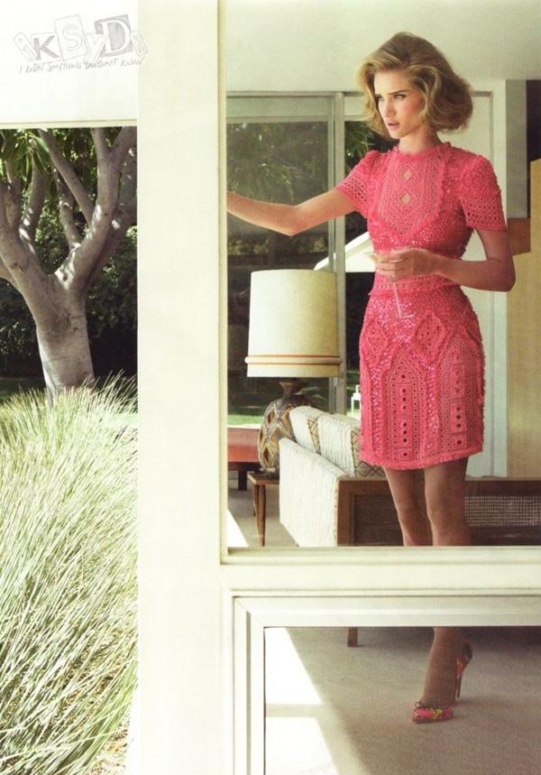 Rosie Hungtington-Whiteley @  Harper's Bazaar UK January 2012