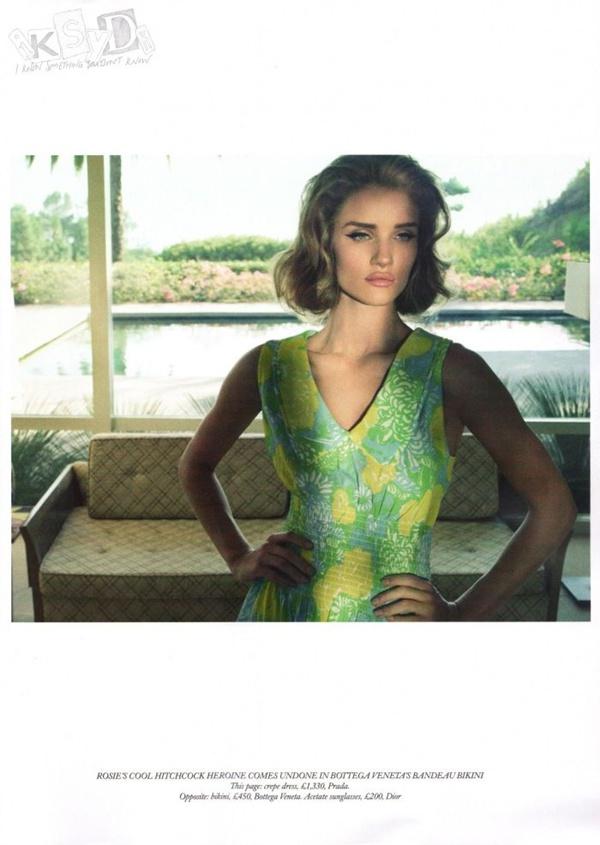 Rosie Hungtington-Whiteley @  Harper's Bazaar UK January 2012