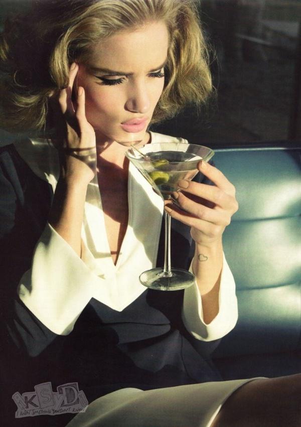 Rosie Hungtington-Whiteley @  Harper's Bazaar UK January 2012