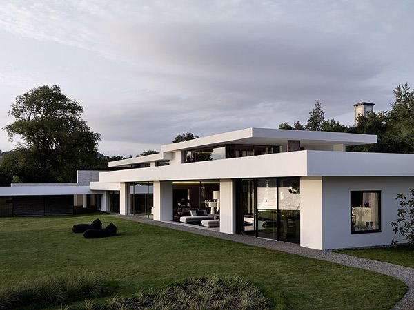 Coastal House Design - Luxury Glass and Stone Home