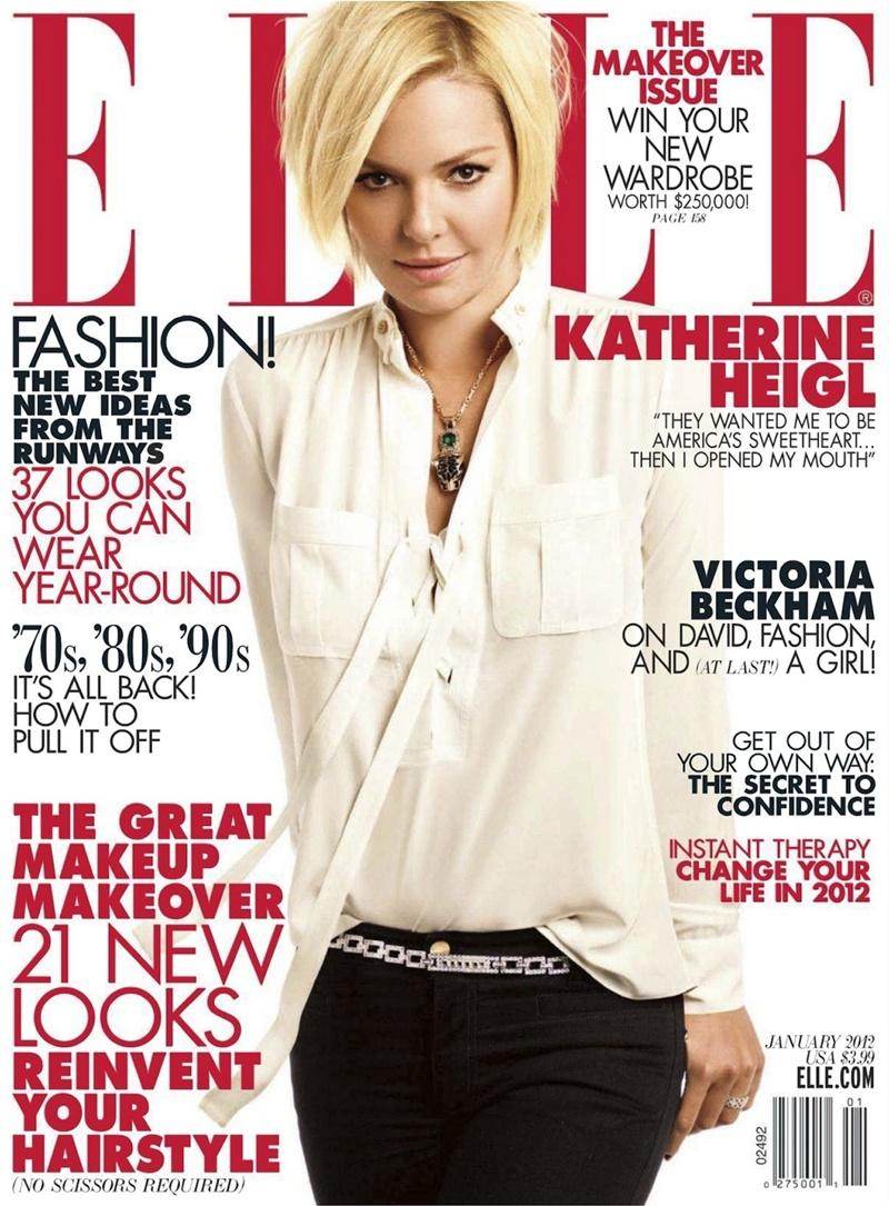 Katherine Heigl @  Elle US January 2012