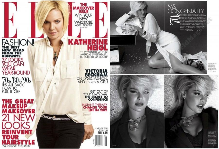 Katherine Heigl @  Elle US January 2012