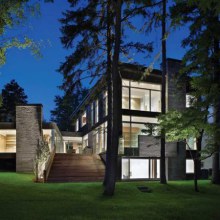 Contemporary House Architecture - Ravine House in Urban Canada