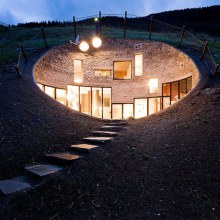 Underground Home Designs - Swiss Mountain House Rocks!