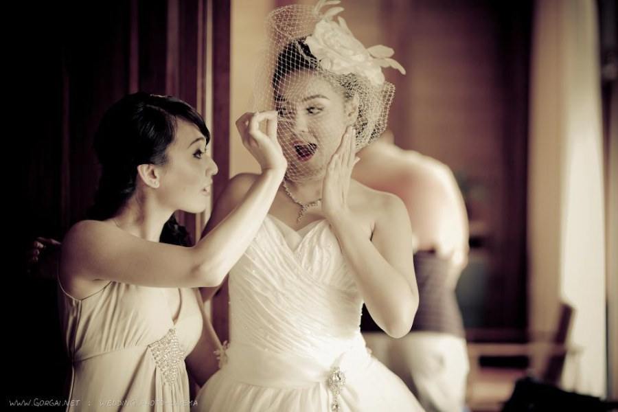 ภาพพิธีวิวาห์ของ คาเร็น คล่องตรวจโรค & แฟนหนุ่ม