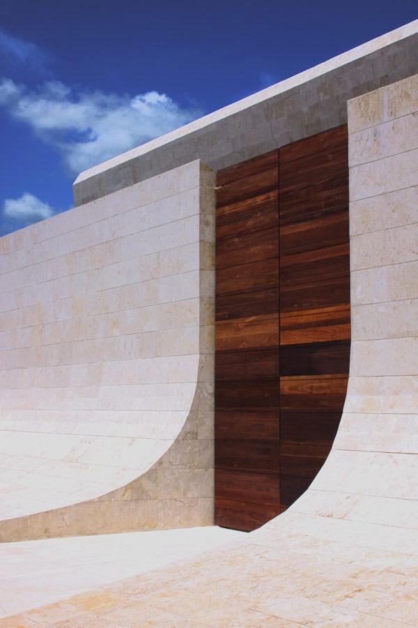 Caribbean House Design - Curved Roof Beachfront Home