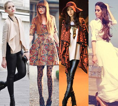 แฟชั่น สตรีทสไตล์สวย ๆ กับเลกกิ้งและถุงน่อง