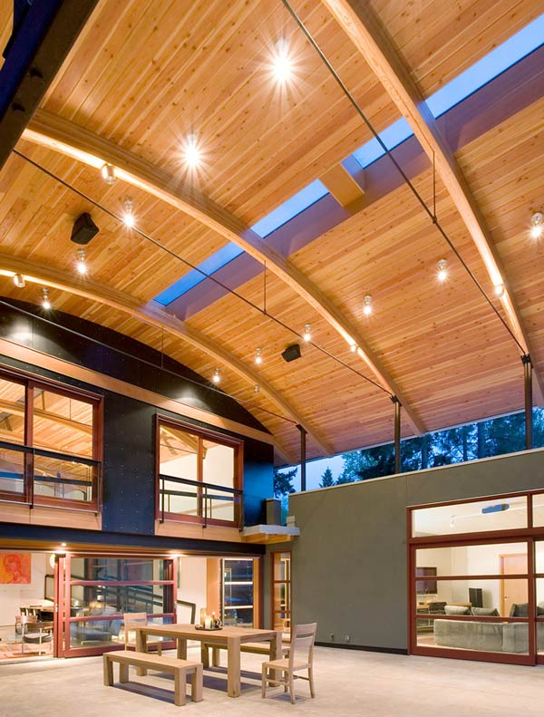 Arched Timber Roof House is an amazing party shack