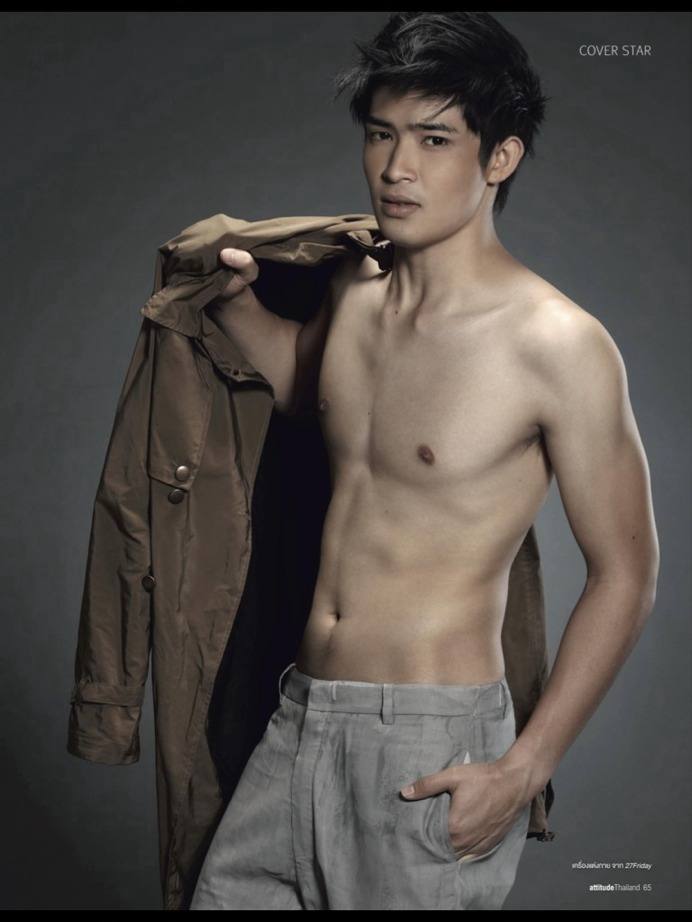 ตูมตาม ยุทธนา ถอดเสื้ออวดหุ่น ครั้งแรก บนปก 'attitude'