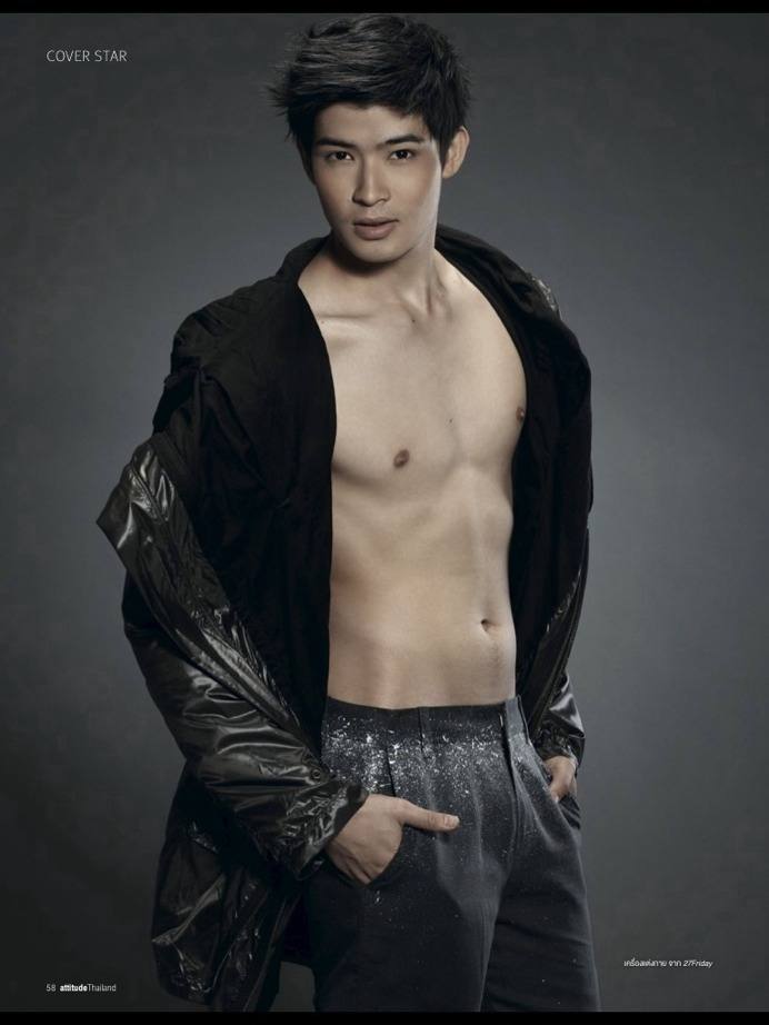 ตูมตาม ยุทธนา ถอดเสื้ออวดหุ่น ครั้งแรก บนปก 'attitude'