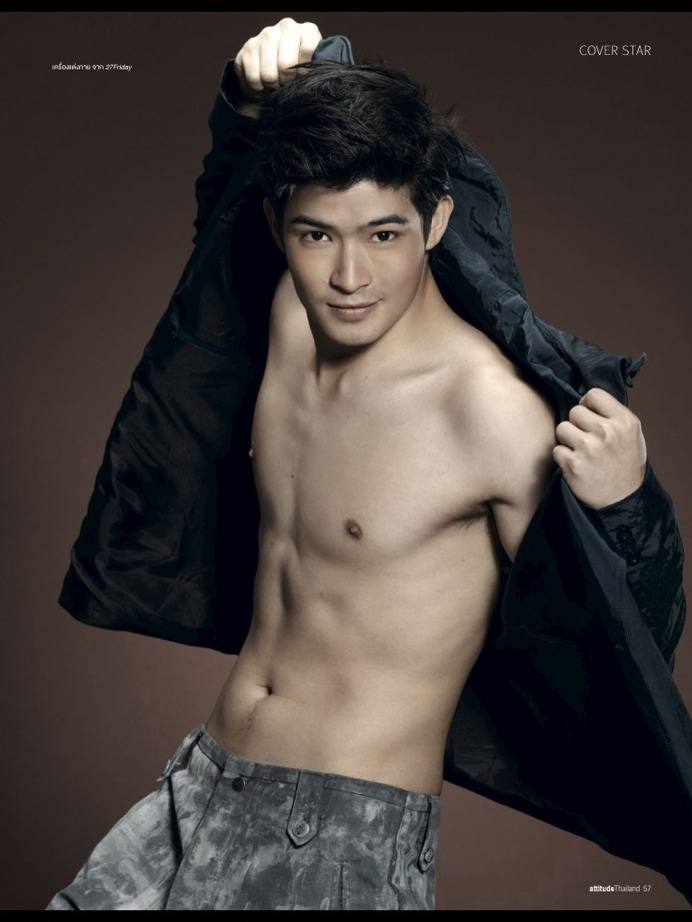 ตูมตาม ยุทธนา ถอดเสื้ออวดหุ่น ครั้งแรก บนปก 'attitude'