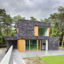 Stone House Siding Blends Beautifully with Nature, in the Netherlands