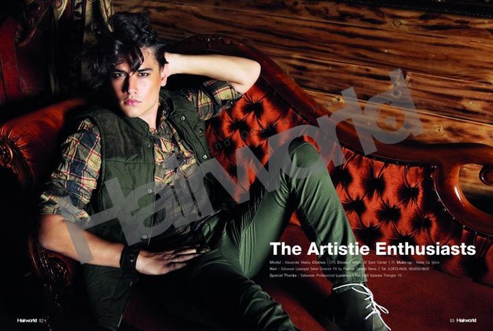 เจมส์-แม็กกี้ @ HAIR WORLD  no.37 November 2011