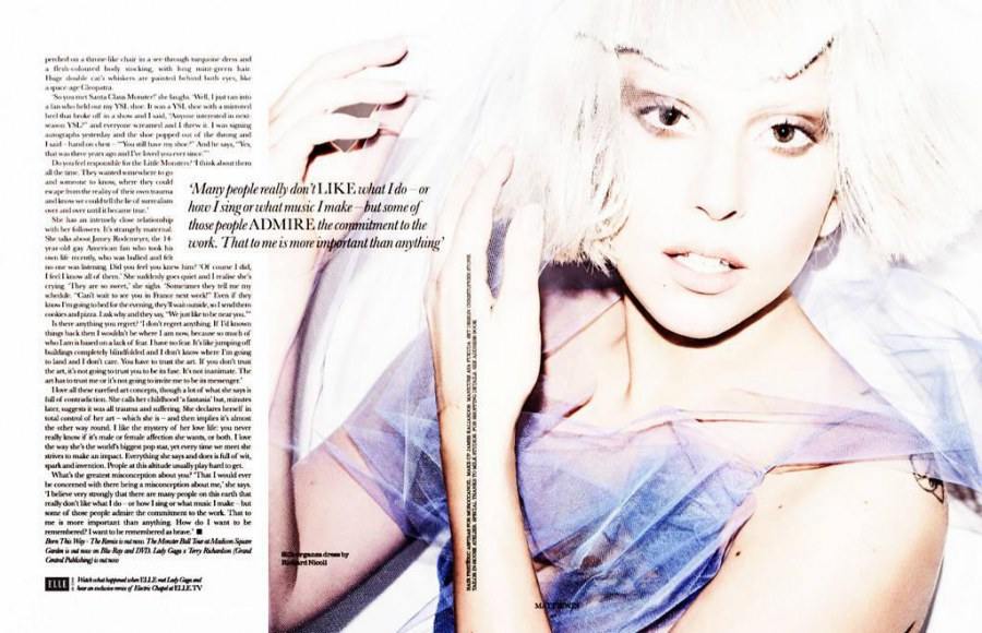Lady Gaga @ Elle UK January 2012