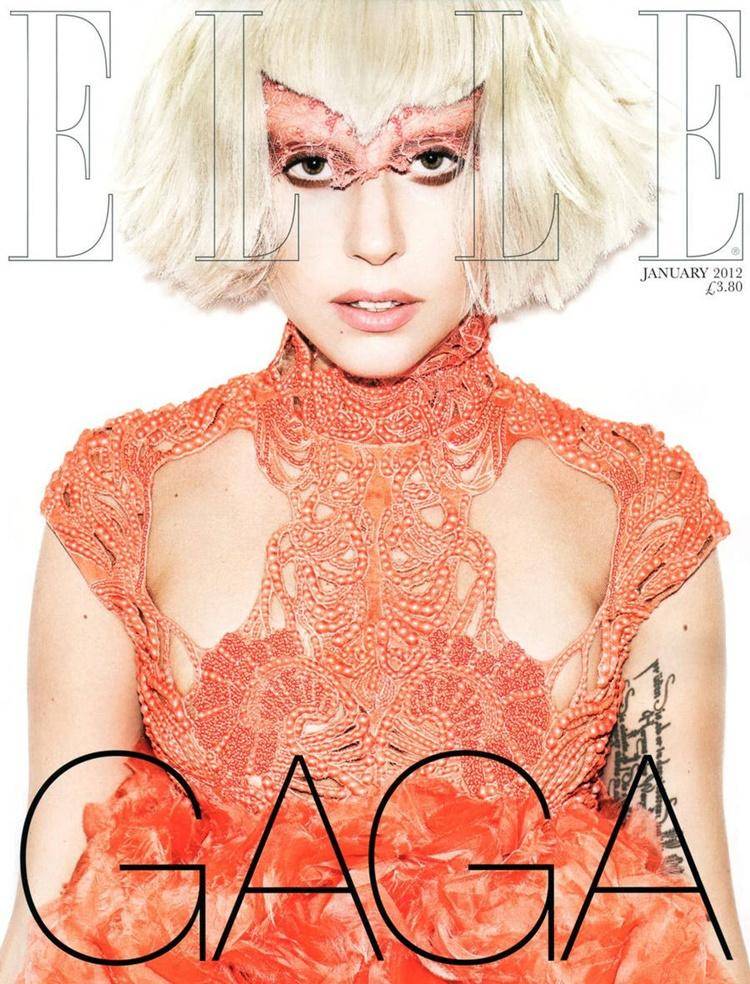 Lady Gaga @ Elle UK January 2012