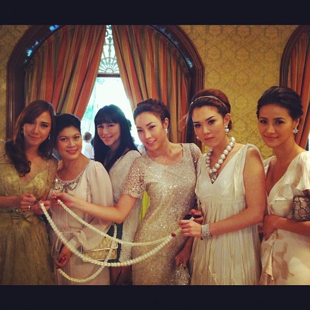 อั้ม พัชราภา เมย์ เฟื่องอารมย์ สวยเลิศในงานหมั้นหนิง ปณิตา กับ จิน จรินทร์ ธรรมวัฒนะน