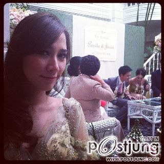 นางเอกสุดสวย"อั้ม พัชราภา"เเละเพื่อนๆในงานเเต่ง"พี่หนิง-คุณจิน"!!!!