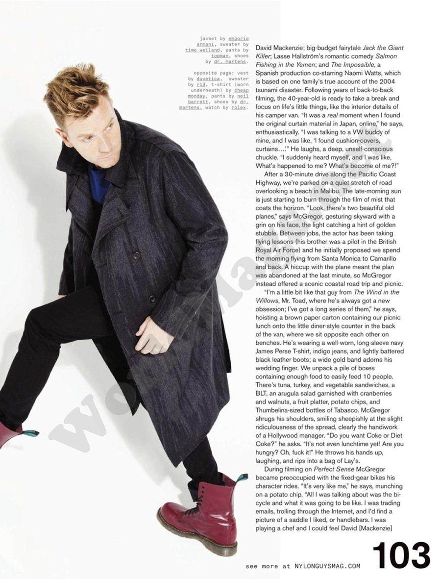 Ewan McGregor @ Nylon Guys January 2012