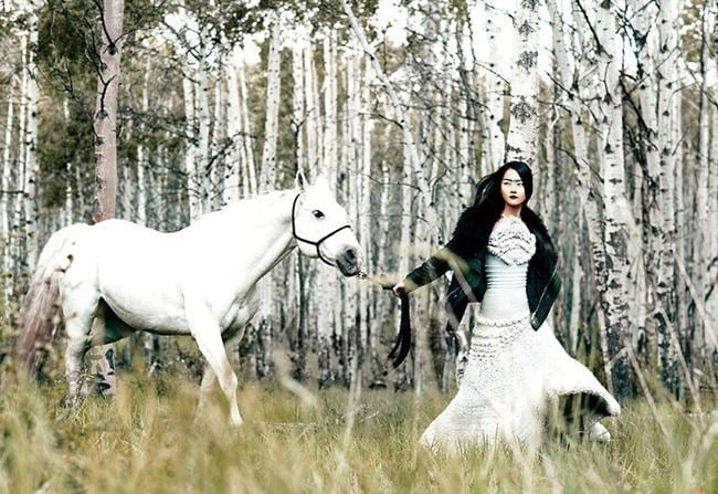 HYONI KANG IN "GLACIAL GLAMOUR"