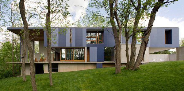 Cement Home Design Goes Modern-Industrial Chic