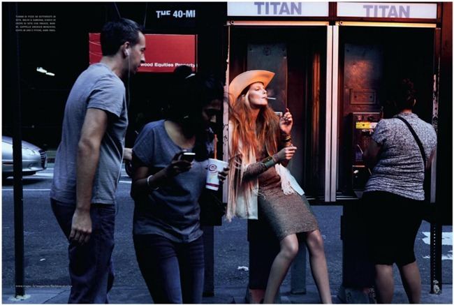 VOGUE ITALIA: ENIKO MIHALIK IN "THROUGH THE CROWD" BY PHOTOGRAPHER FRANCESCO CARROZZINI