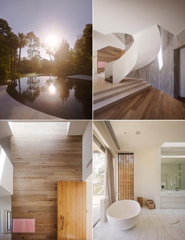 Contemporary Australian Home Architecture on Yarra River-front, Melbourne