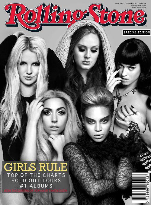 Adele, Katy, Beyonce, Lady Gaga, ฺ Britney Spears ขึ้นปกนิตยสาร Rolliing Stone