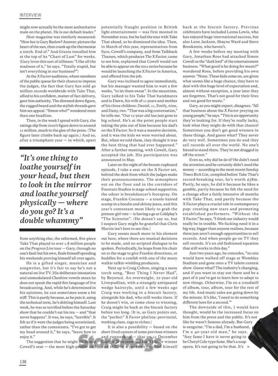 Gary Barlow @ Esquire UK January 2012