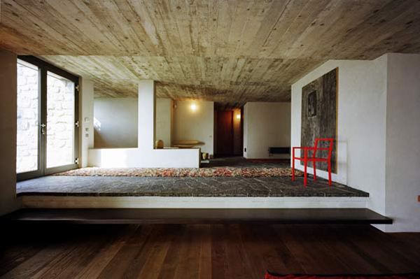 Italian Stone House with rustic appeal on Lake Como, by architect Arturo Montanelli