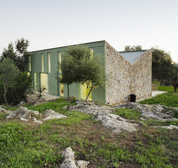 Stone Farmhouse Home Design with Rustic Cottage Style Exterior, in Spain