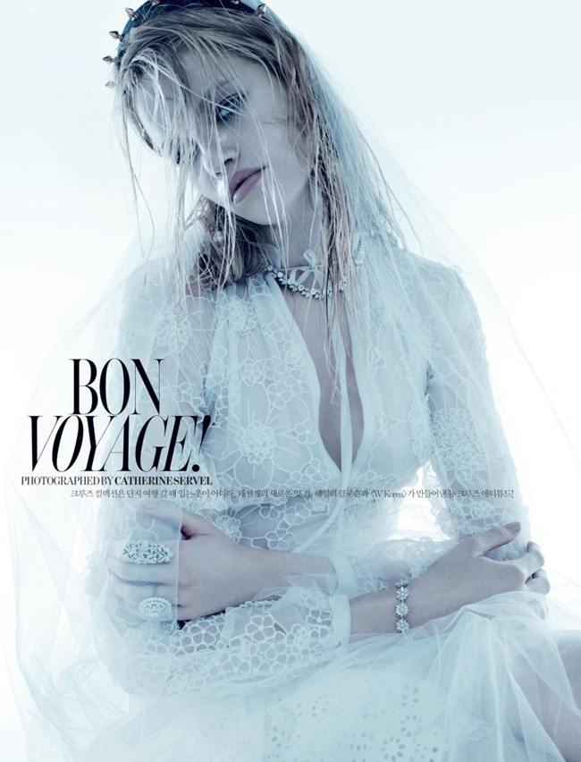 W KOREA: HAILEY CLAUSON IN "BON VOYAGE!" BY PHOTOGRAPHER CATHERINE SERVEL