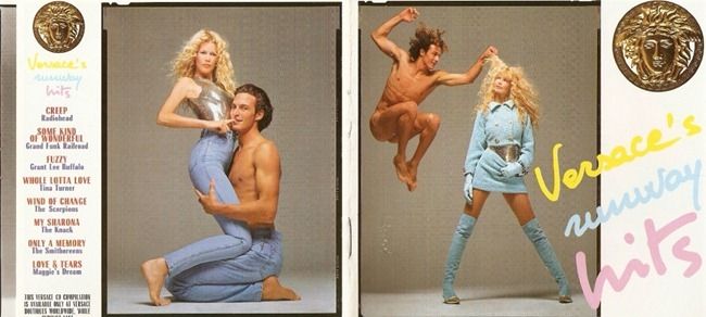 WE ♥ VERSACE: CLAUDIA SCHIFFER & CINDY CRAWFORD FOR VERSACE FALL 1994 BY PHOTOGRAPHER RICHARD AVEDON