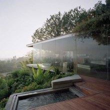 Glass Wall Home in the Hollywood Hills