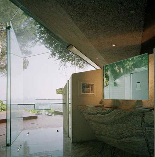 Glass Wall Home in the Hollywood Hills