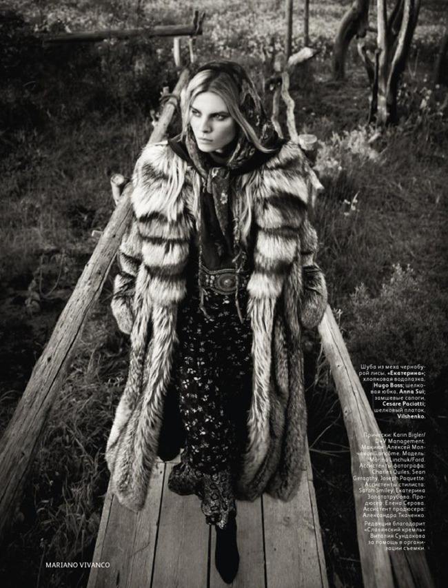 VOGUE RUSSIA: MARYNA LINCHUK BY PHOTOGRAPHER MARIANO VIVANCO