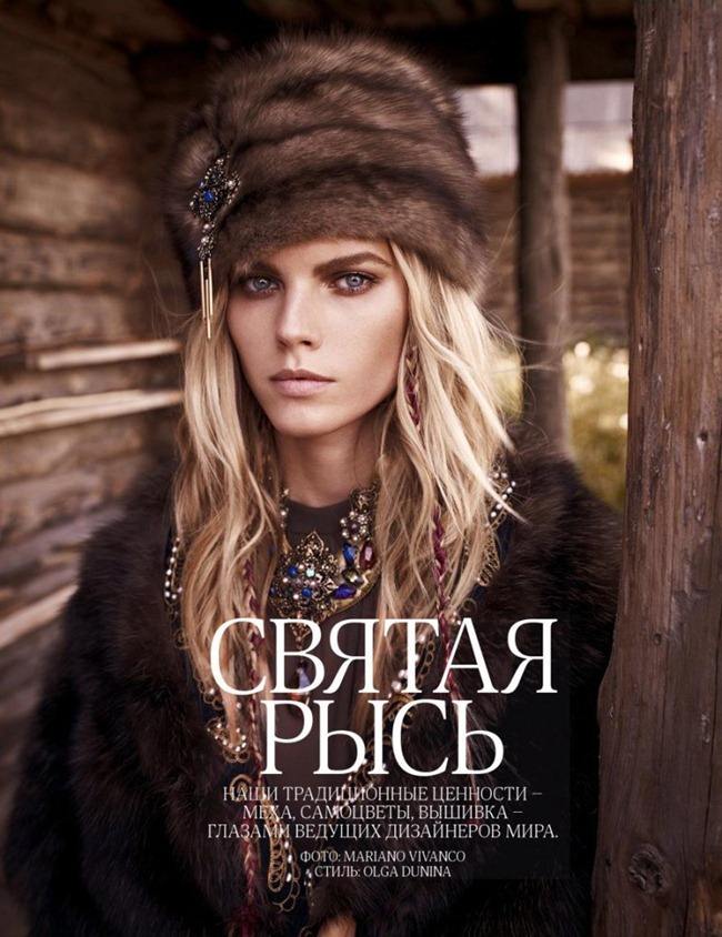 VOGUE RUSSIA: MARYNA LINCHUK BY PHOTOGRAPHER MARIANO VIVANCO