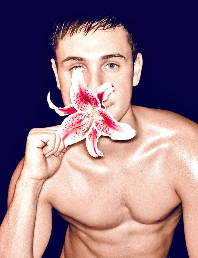 MASCULINE DOSAGE: BRYAN THUNDER CLOUD IN "FLOWER LUX" BY PHOTOGRAPHER TROY WISE