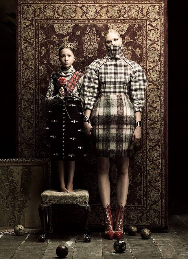 FLARE MAGAZINE: EMILY FOX, FINLAY MOORE & DANI IN "YOUR MAJESTY" BY PHOTOGRAPHER CHRIS NICHOLLS