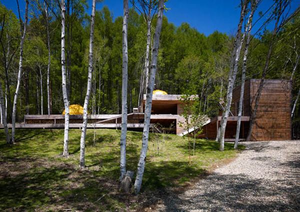 Mountain Cottage Design of Wood and ... Tents