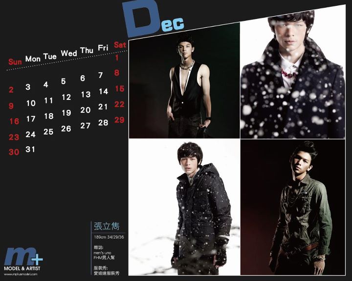 M Plus Model Calender 2012