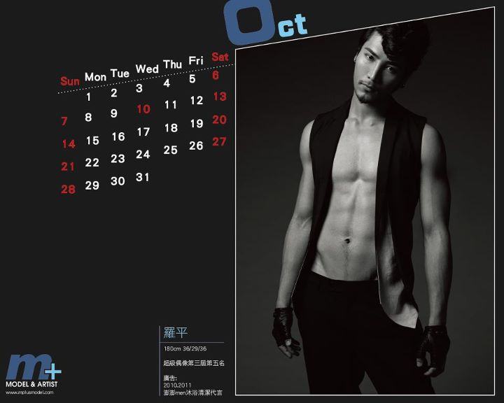 M Plus Model Calender 2012
