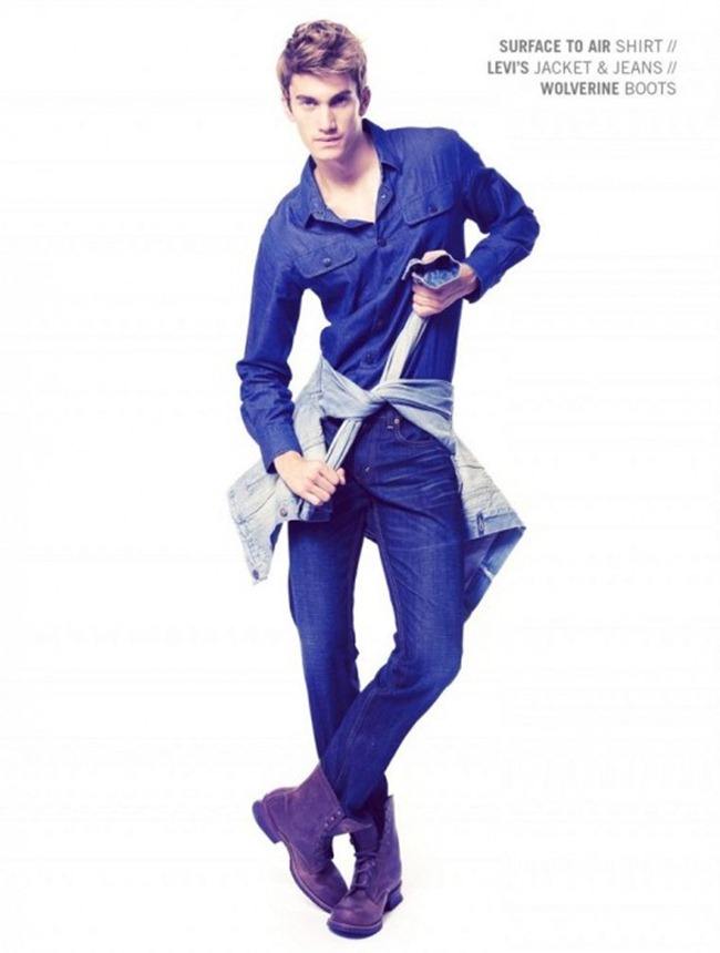 KENTON MAGAZINE: TOMAS GUARRACINO IN "DENIM DAZE" BY PHOTOGRAPHER DAVID WANG