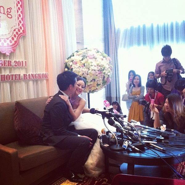 สุดหวาน! หนิง-จิน ฉลองงานแต่งชื่นมื่น