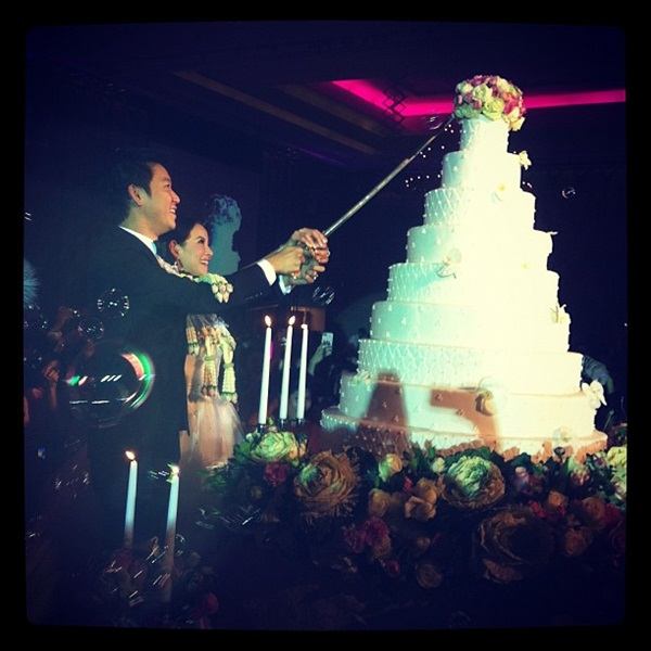 สุดหวาน! หนิง-จิน ฉลองงานแต่งชื่นมื่น