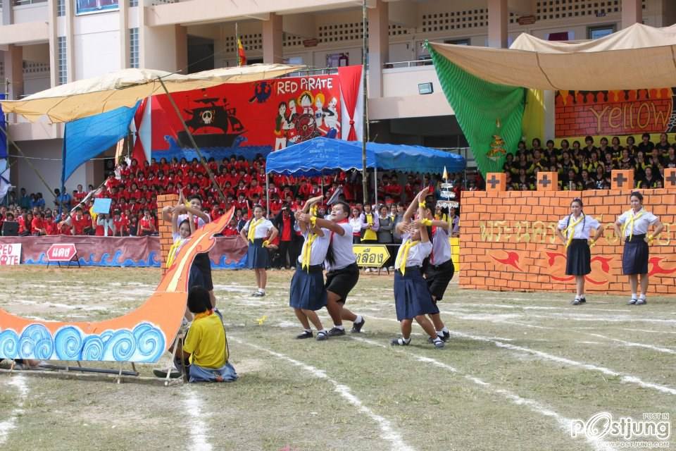 เชียร์ลีดเดอรื คณะ ณอยุธย พานพิทยคมสี เหลือง