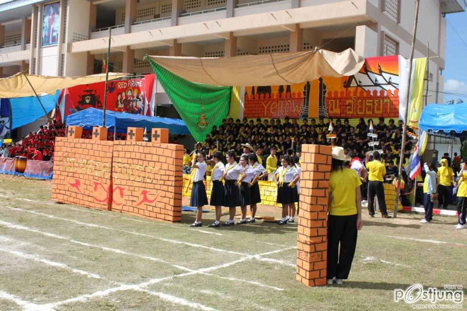 เชียร์ลีดเดอรื คณะ ณอยุธย พานพิทยคมสี เหลือง